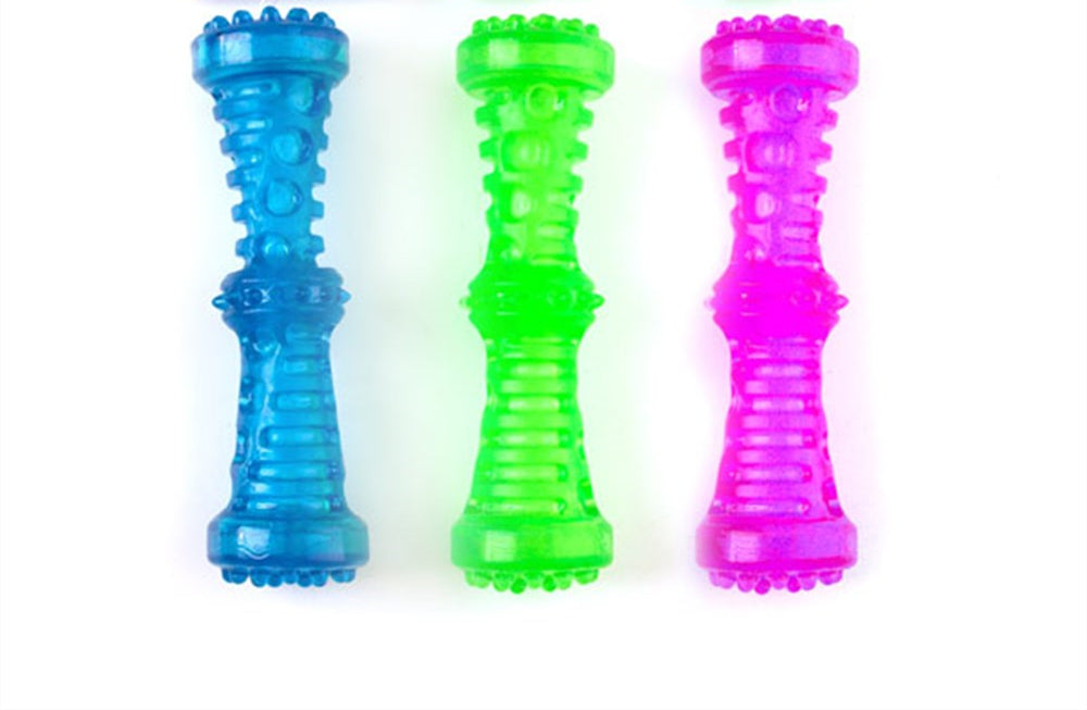 YES4PETS 3 Piece Assorted Colour Puppy Squeaky Toy Fetch Stick with Squeak - 18cm V278-3-X-57995-DOG-TOY