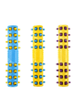YES4PETS 3 x Large Dog Puppy Rubber Spike Fetch Stick Dental Hygiene Chew Play Toy V278-3-X-65535-DOG-SPIKE-TOY