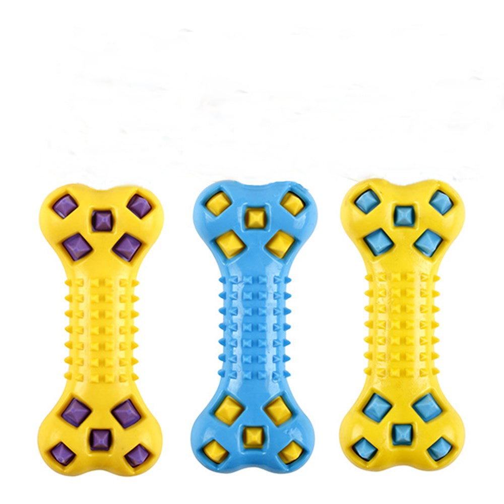 YES4PETS 3 x Large Dog Puppy Rubber Spike Fetch Stick Bone Dental Hygiene Chew Play Toy V278-3-X-65536-DOG-FETCH-BONE