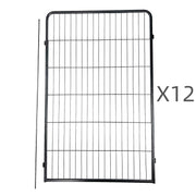 YES4PETS 12 Panel 120 cm Heavy Duty Pet Dog Cat Rabbit Exercise Extension Playpen Puppy Rabbit Fence V278-3-X-HPL120-4-A