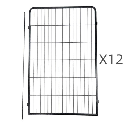 YES4PETS 12 Panel 120 cm Heavy Duty Pet Dog Cat Rabbit Exercise Extension Playpen Puppy Rabbit Fence V278-3-X-HPL120-4-A