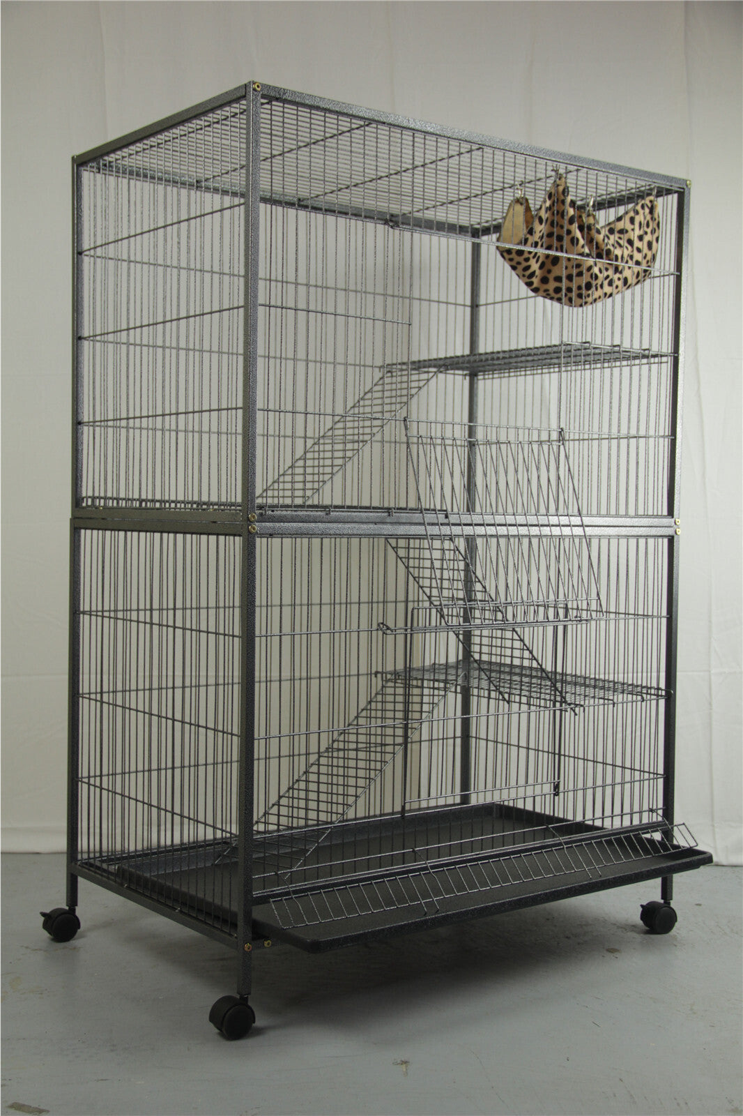 YES4PETS 3 X Platforms & 3 X Ladders For 140 cm Ferret Parrot Cat Bird Cage V278-3-X-PLATFORM-LADDER-2907