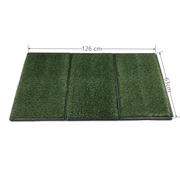 YES4PETS Indoor Dog Puppy Toilet Grass Potty Training Mat Loo Pad 126 x 63 cm V278-3-X-PP4363