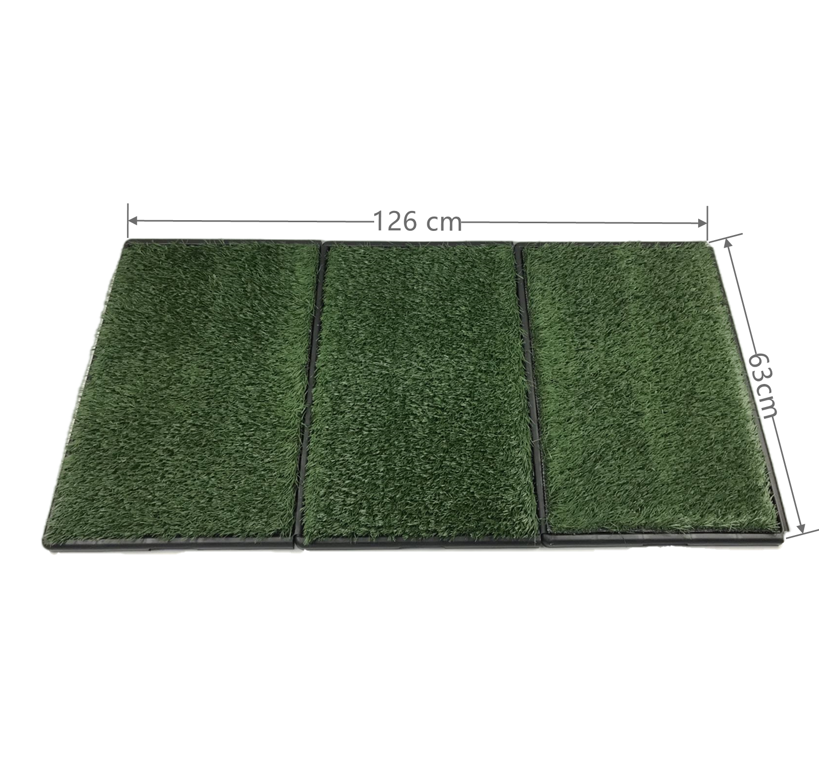 YES4PETS Indoor Dog Puppy Toilet Grass Potty Training Mat Loo Pad 126 x 63 cm V278-3-X-PP4363
