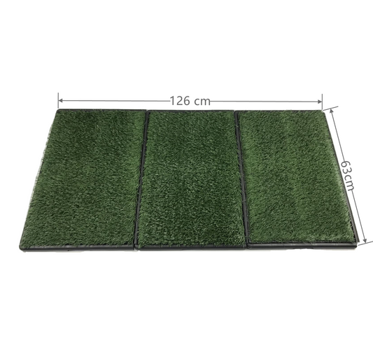 YES4PETS Indoor Dog Puppy Toilet Grass Potty Training Mat Loo Pad 126 x 63 cm V278-3-X-PP4363