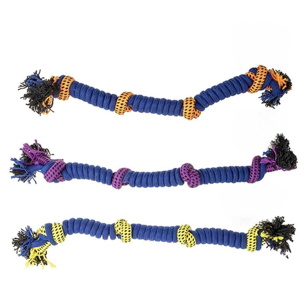 YES4PETS 3 x Dog Toy Tug-of-War Knotted Cotton Rope Pet Toy 54cm Long Chew Rope Play Dental V278-3X62228-DOG-TOY-ROPE