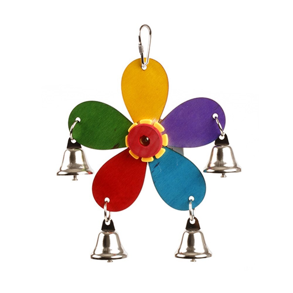 YES4PETS 4 x Small Hanging Bird Parrot Parakeet Cockatiel Budgie Bell Toy V278-4-X-69011-BIRD-TOY