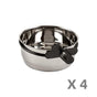 YES4PETS 4 x Medium Pet Rabbit Bird Parrot Dog Cat Water Food Bowl Feeder Chicken Poultry Coop Cup 620 ml V278-4-X-69048-BOWL
