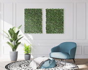 YES4HOMES 4 x Garden Vertical Wall Hanging Artificial Plants Interlocking Tile Hedge Green UV 50x50cm V278-4-X-CCGA008-PHOTINIA