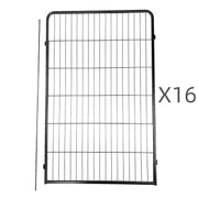 YES4PETS 16 Panel 120 cm Heavy Duty Pet Dog Cat Rabbit Exercise Extension Playpen Puppy Rabbit Fence V278-4-X-HPL120-4-A