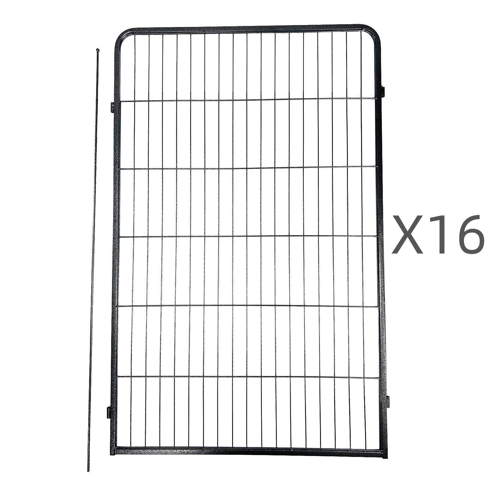YES4PETS 16 Panel 120 cm Heavy Duty Pet Dog Cat Rabbit Exercise Extension Playpen Puppy Rabbit Fence V278-4-X-HPL120-4-A