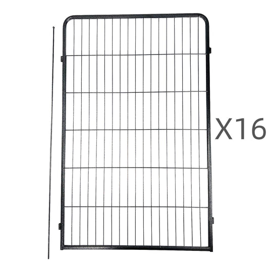 YES4PETS 16 Panel 120 cm Heavy Duty Pet Dog Cat Rabbit Exercise Extension Playpen Puppy Rabbit Fence V278-4-X-HPL120-4-A