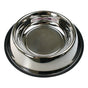 2 x XXL Stainless Steel Pet Bowl Water Bowls Portable Anti Slip Skid Feeder Dog Cat V278-42328-TWO-XXL-STEEL-BOWL