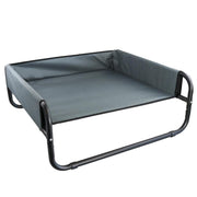 Grey / Black Large Dog Walled Suspension Trampoline Hammock Bed 85 x 85 x 33 cm Gray V278-45268_GRAY