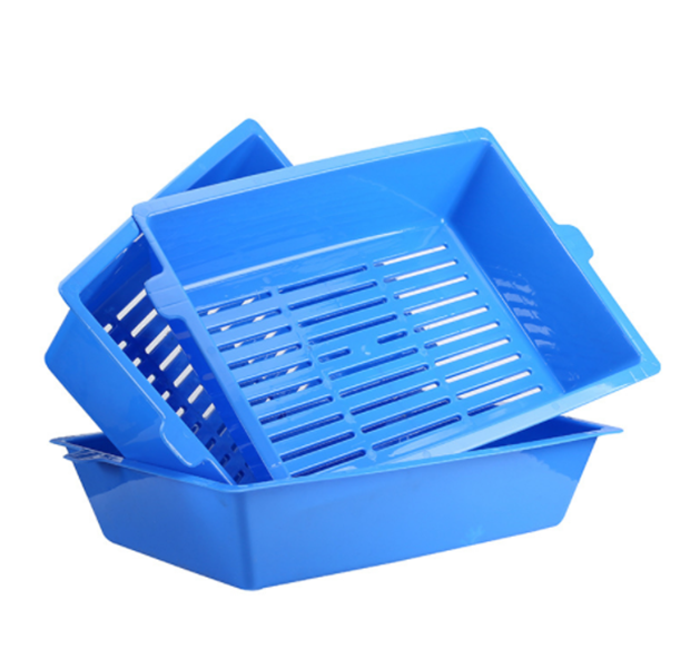 Lift and Sift Self Cleaning Kitty Litter Trays Cat Litter Tray Toilet Sifting Slotted Trays V278-47170
