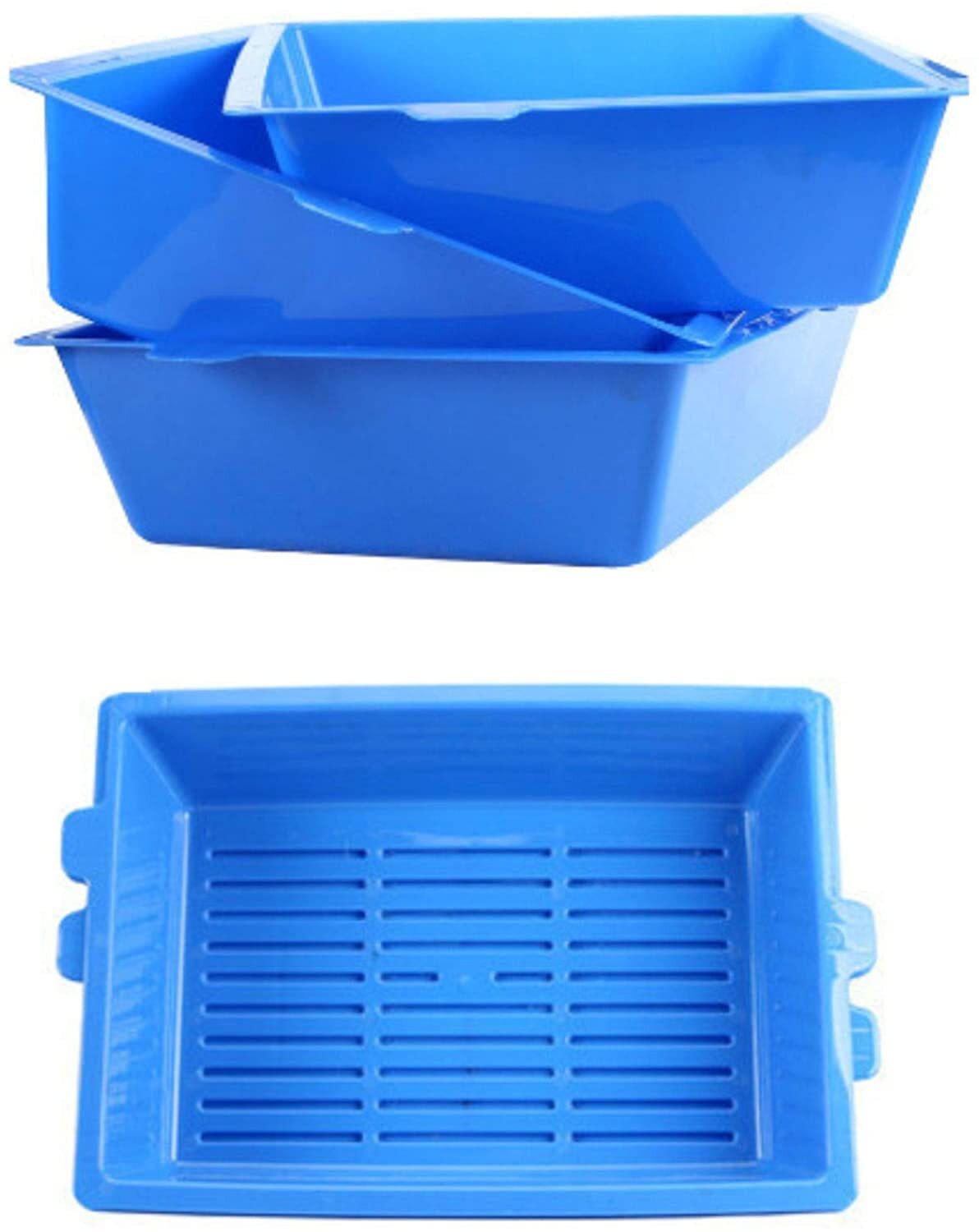 Lift and Sift Self Cleaning Kitty Litter Trays Cat Litter Tray Toilet Sifting Slotted Trays V278-47170