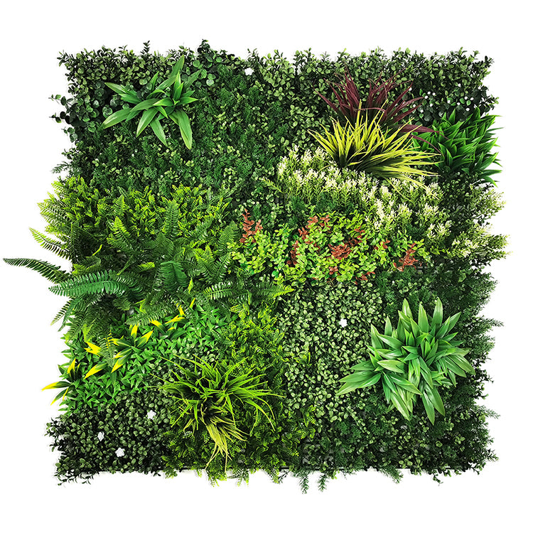 YES4HOMES 5 SQM Artificial Plant Wall Decor Grass Panels Vertical Garden Tile Fence 1X1M Green V278-5-X-CCGA074-GREENPLANT