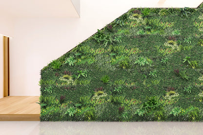 YES4HOMES 5 SQM Artificial Plant Wall Decor Grass Panels Vertical Garden Tile Fence 1X1M Green V278-5-X-CCGA074-GREENPLANT