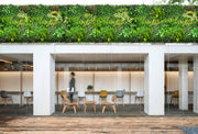 YES4HOMES 5 SQM Artificial Plant Wall Decor Grass Panels Vertical Garden Tile Fence 1X1M Green V278-5-X-CCGA074-GREENPLANT