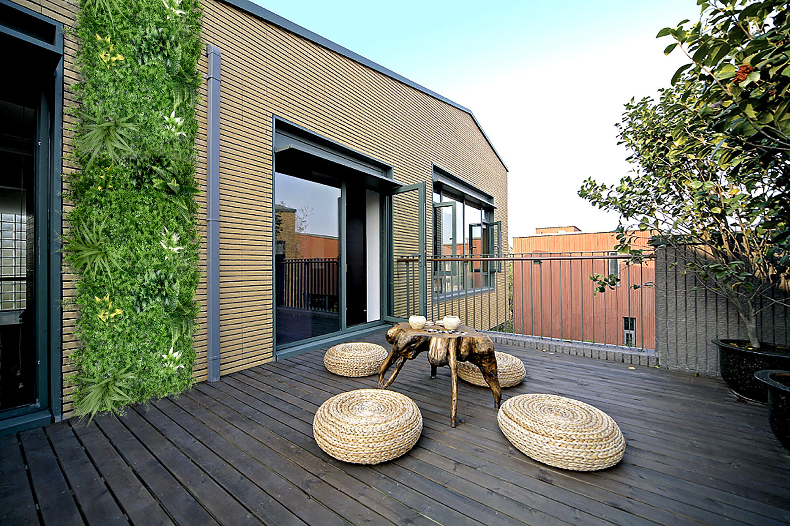 YES4HOMES 5 SQM Artificial Plant Wall Grass Panels Vertical Garden Tile Fence 1X1M Green V278-5-X-CCGA100-GREENPLANT