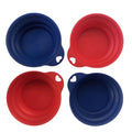 YES4PETS 4 x Pet Portable Folding Bowl Dog Cat Food Feeding Water Feeder Collapsable Travel V278-53777-FOUR-TRAVEL-BOWL