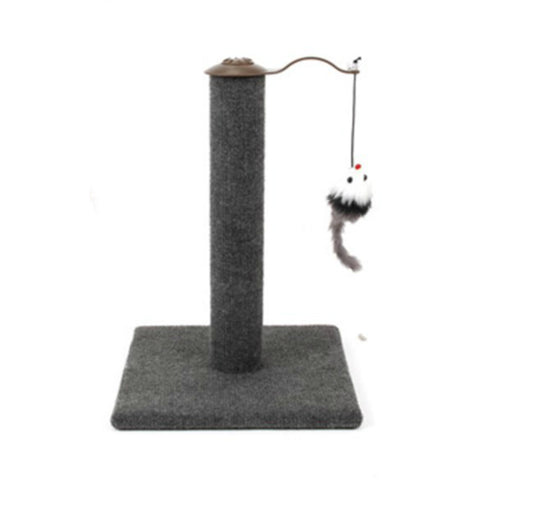 YES4PETS Cat Kitten Single Scratching Post with Toy-Grey V278-55651_GREY