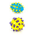 YES4PETS 2 x Large Dog Puppy Rubber Spike TPR Football Ball Dental Hygiene Chew Play Toy V278-59613-TWO-DOG-SPIKE-TOY