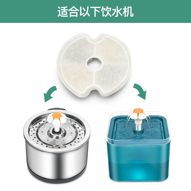 YES4PETS 24x Pet Dog Cat Fountain Filter Replacement Activated Carbon Ion Exchange Triple Filtration System V278-6-X-101-109-107-FILTERS