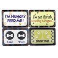 YES4PETS 4 x Pet Food Bowl Placemat Waterproof Leakproof Feeder Mat Non Slip Floor V278-61224-FOUR-FEEDING-MAT