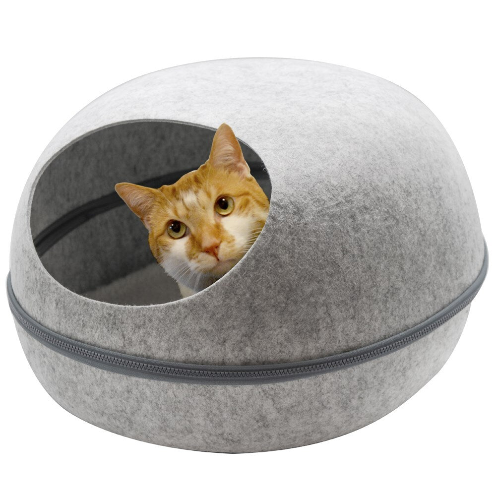 Large Cave Cat Soft Cushion Igloo Kitten Cat Bed Mat House Dog Puppy V278-62036