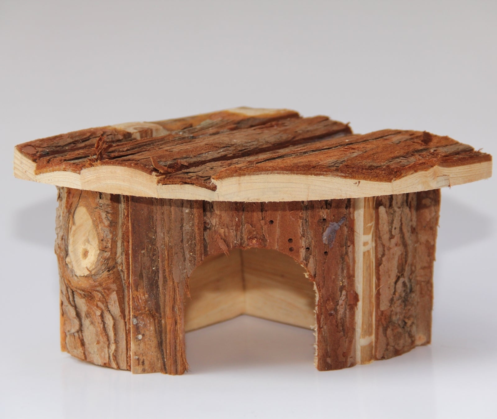 YES4PETS Natural Wooden Hamster Mouse Gerbil Playground Rats Pets Toys Play Small Birds House Garden Decor V278-62041-CORNER-SHELTER