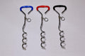 YES4PETS Pet Dog Puppy Chrome Plated Corkscrew Spiral Tie Out Stake V278-62272-DOG-TIE-OUT