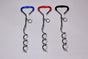 YES4PETS Pet Dog Puppy Chrome Plated Corkscrew Spiral Tie Out Stake V278-62272-DOG-TIE-OUT