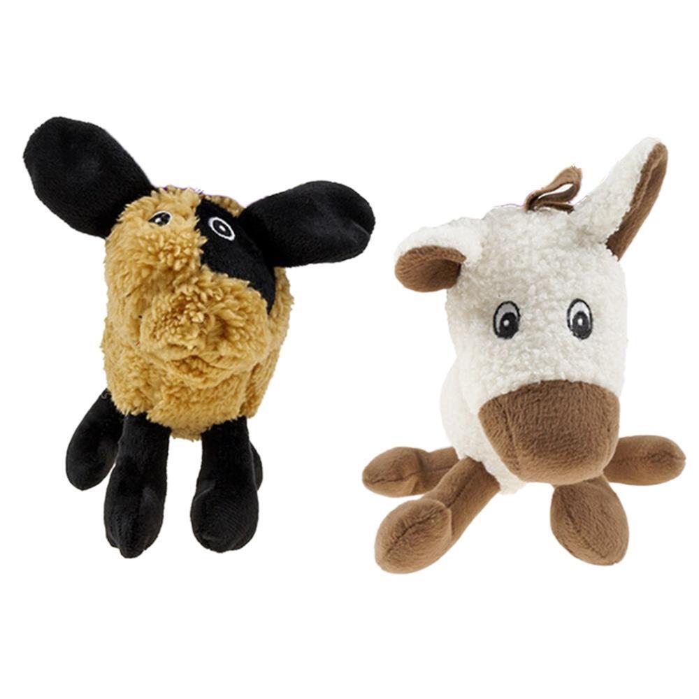 YES4PETS 2 x Dog Puppy Play Animal Toy Plush Toy 16cm V278-62820-TWO-PLUSH-TOY