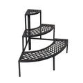 YES4HOMES 3 Tier Metal Plant Stand Corner Quarter Round Flower Pot Planter Display Rack V278-63991-CORNER-METAL-STAND