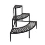 YES4HOMES 3 Tier Metal Plant Stand Corner Quarter Round Flower Pot Planter Display Rack V278-63991-CORNER-METAL-STAND