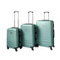 Green ABS Luggage Suitcase Set 3 Code Lock Travel Carry Bag Trolley S M L V278-67350-LUG-3SET-GREEN-NE
