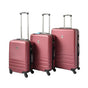 ABS Luggage Suitcase Set 3 Code Lock Travel Carry Bag Trolley Maroon S M L V278-67352-LUG-3SET-MAROON-NE
