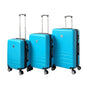YES4HOMES Expandable ABS Luggage Suitcase Set 3 Code Lock Travel Carry Bag Trolley Aqua V278-67394-LUG-3SET-AQUA-EXP