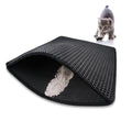 YES4PETS Double Layer Cat Litter Tray Trap Mat Catch Cat Litter House Box Pad Toilet Mat V278-68281
