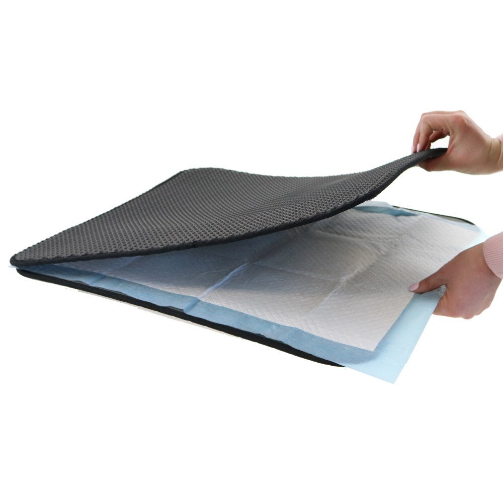 YES4PETS Double Layer Cat Litter Tray Trap Mat Catch Cat Litter House Box Pad Toilet Mat V278-68281