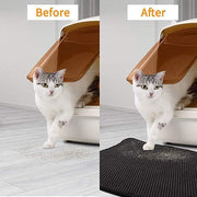 YES4PETS Double Layer Cat Litter Tray Trap Mat Catch Cat Litter House Box Pad Toilet Mat V278-68281