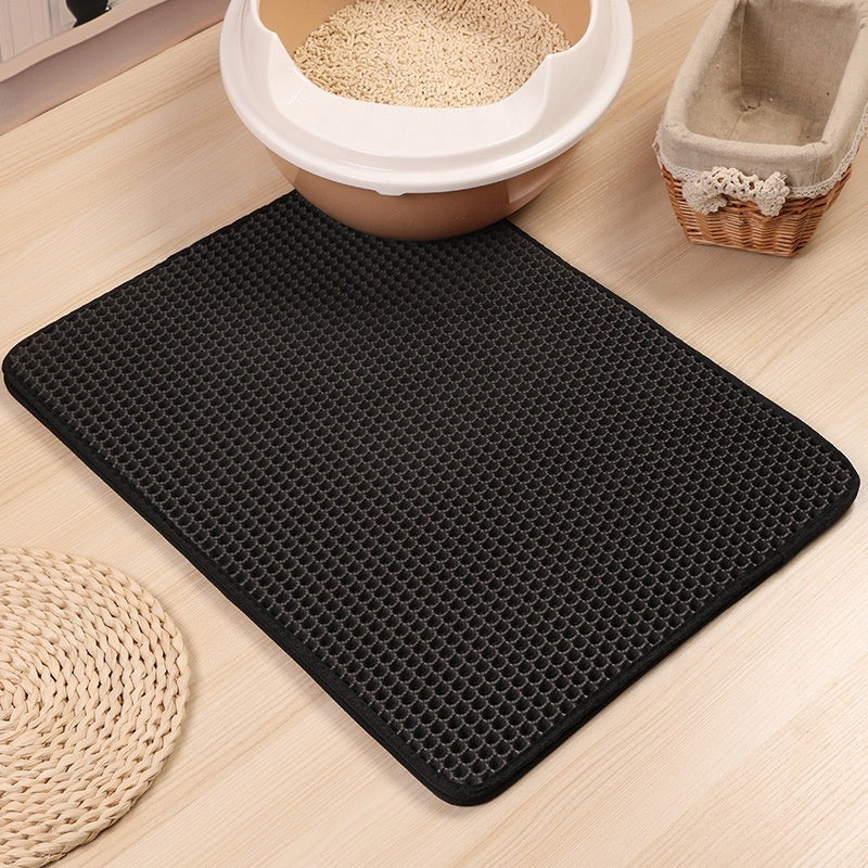 YES4PETS Double Layer Cat Litter Tray Trap Mat Catch Cat Litter House Box Pad Toilet Mat V278-68281