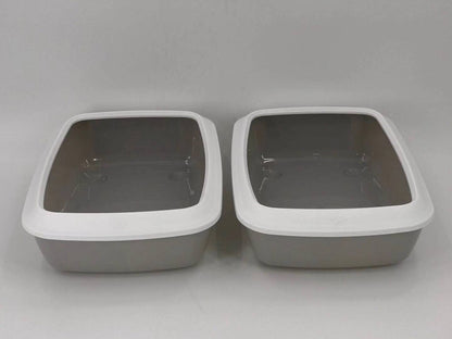 YES4PETS 2 X Small Portable Cat Kitten Toilet Litter Box Tray V278-70123-TWO-CAT-LITTER-TRAY