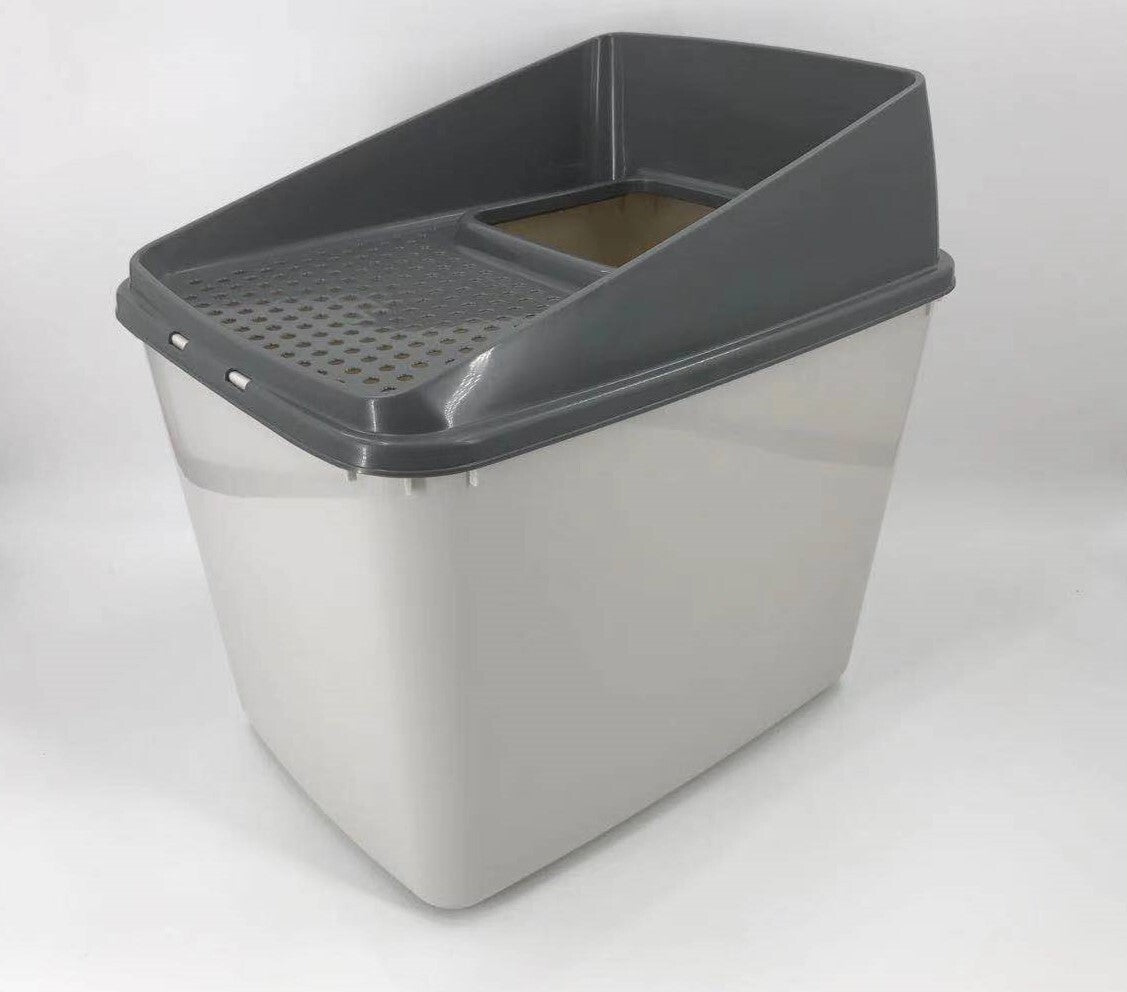 XL Top Entry Cat Litter Box No Mess Large Enclosed Covered Kitty Tray V278-70413