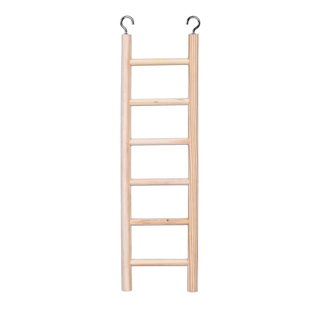 YES4PETS 4 x Small Wooden Ladder Bird Budgie Canary Hamster Gerbil Mouse Rats Cage Toys V278-76477-FOUR-BIRD-LADDER
