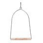 YES4PETS 4 X Bird Cage Jumbo Swing Metal Arch Frame Wood Perch Canary Pet Parrot Hanging Toy V278-76545-FOUR-BIRD-SWING-L