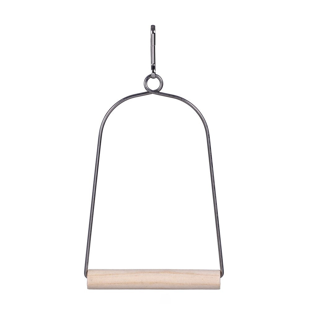 YES4PETS 5 X Bird Cage Small Swing Metal Arch Frame Wood Perch Canary Pet Parrot Hanging Toy V278-76569-FIVE-BIRD-SWING-S
