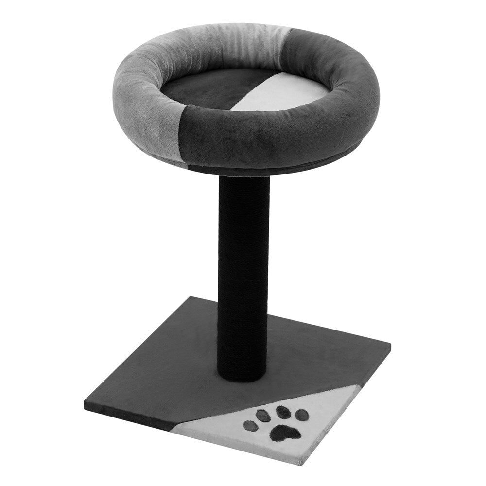 Grey Cat Scratching Tree Scratcher Post Pole Furniture Gym House V278-92361-HAWTHORN-POST-GR