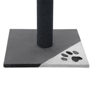 Grey Cat Scratching Tree Scratcher Post Pole Furniture Gym House V278-92361-HAWTHORN-POST-GR
